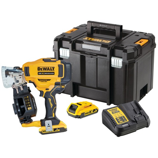 18V XR Cordless Roofing Nailer - 2 x 2Ah